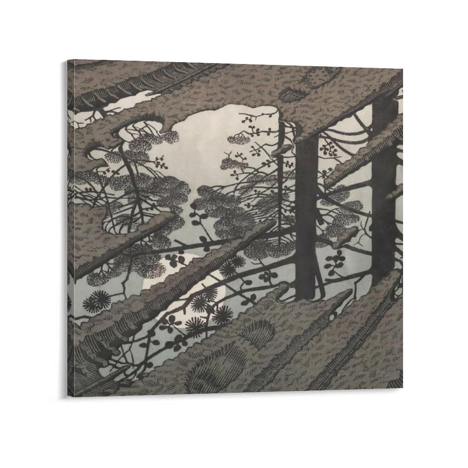 エッシャー Escher　リトグラフ『版画のギャラリー』アクリル板画　1956年 エッシャー Escher リトグラフ『版画のギャラリー』アクリル板画 1956